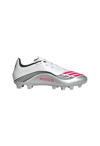 Guayos Adidas Hombre F50 Messi Club Para Terreno Firme/multiterreno - Blanco - Plateado adidas