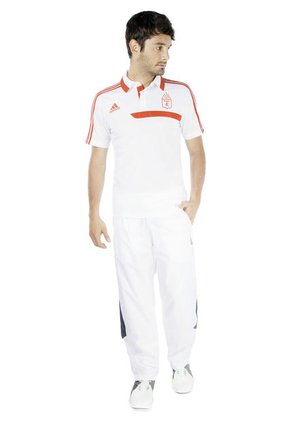 Camiseta Polo adidas America de Cali Blanco-Rojo