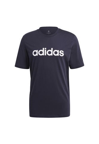 adidas - Camiseta Training Adidas Essentials - Azul-Blanco