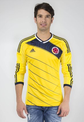 Camiseta adidas Selección Colombia Manga Larga Amarillo