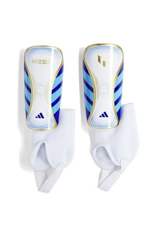 Canilleras Adidas Kids Messi Match - Blanco-Azul adidas