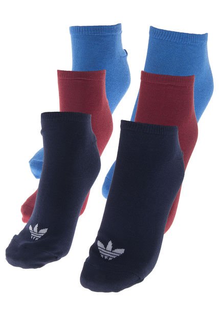 Calcetines Rojo-Azul-Negro adidas TREFOIL LINER