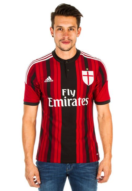Raincoat Tablet Mold Camiseta Rojo-Negro-Blanco adidas AC Milán JSY - Compra Ahora | Dafiti  Colombia