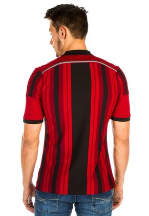 Camiseta Rojo-Negro-Blanco adidas AC Milán JSY