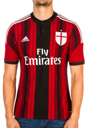 Camiseta Rojo-Negro-Blanco adidas AC Milán JSY