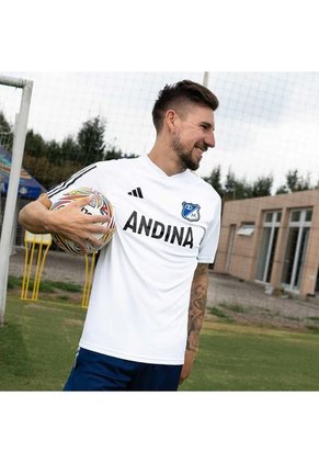 Camiseta  Adidas Hombre Entreno Millonarios FC 2024-Blanco