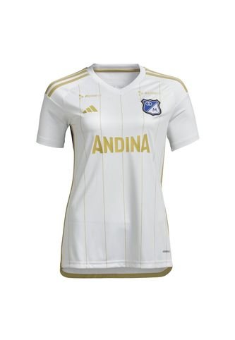 Camiseta Adidas Mujer Visitante Millonarios 2024 - Blanco adidas