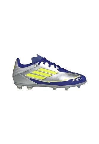Guayos Adidas Kids F50 Club-Platiado-Azul adidas