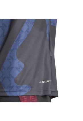 Camiseta Adidas Hombre Mufc Prepartido-Negro-Multicolor