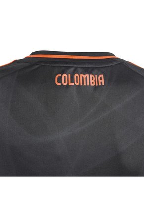 Camiseta Adidas Kids Visitante Selección Colombia 24 - Negro-Naranja