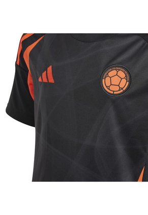 Camiseta Adidas Kids Visitante Selección Colombia 24 - Negro-Naranja