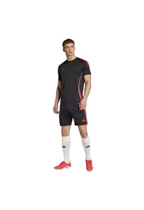 Camiseta Adidas Hombre Tiro 24-Negro-Rojo