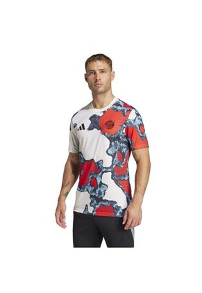 Camiseta Adidas Hombre Prepartido FC Bayern 24/25-Blanca-Multicolor