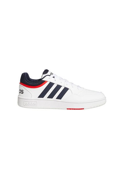 Tenis Hombre Adidas Hoops 3.0 - Blanco-Azul
