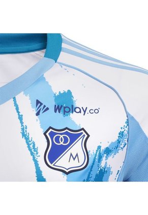 Camiseta Adidas Hombre Millonarios Visitante - Blanco - Azul