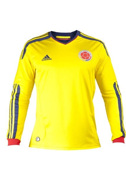 Camiseta Adidas Manga Larga Selección Colombia Fcf Amarilla Compra Ahora Dafiti Colombia 