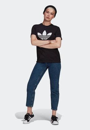 Camiseta Negro-Blanco adidas Originals Adicolor Classics Trefoil