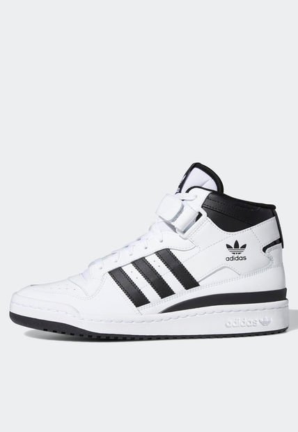 Tenis Lifestyle Blanco-Negro adidas Originals FORUM MID