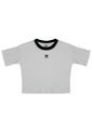 Camiseta Blanco-Negro adidas Originals Crop Top de adidas Originals
