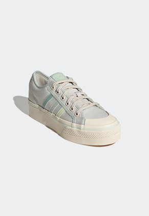 Tenis Lifestyle Verde Menta-Beige adidas Originals Nizza Platform
