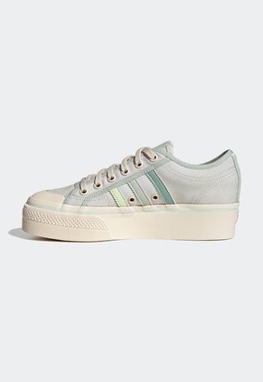 Tenis Lifestyle Verde Menta-Beige adidas Originals Nizza Platform