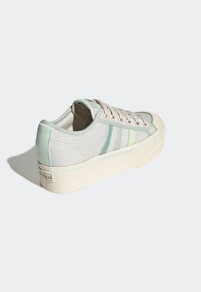 Tenis Lifestyle Verde Menta-Beige adidas Originals Nizza Platform