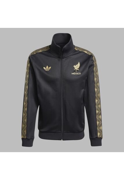 Chaqueta Adidas Hombre Deportivo Fed México- Negro-Dorado