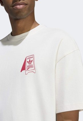 Camiseta adidas Originals Food Cart Marfil