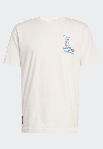 Camiseta adidas Originals Copa Mundial de la FIFA 26 Striker Mascot Marfil adidas Originals