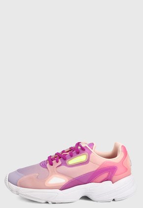 Tenis Lifestyle Coral-Morado-Blanco adidas Originals Falcon