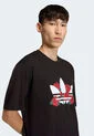Camiseta adidas Originals Serie Trifolio Roses Negro de adidas Originals