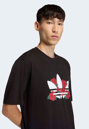 Camiseta adidas Originals Serie Trifolio Roses Negro