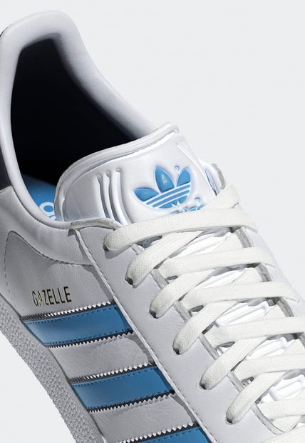 Tenis Lifestyle Blanco Celeste Azul adidas Originals Gazelle Compra Ahora Dafiti Colombia