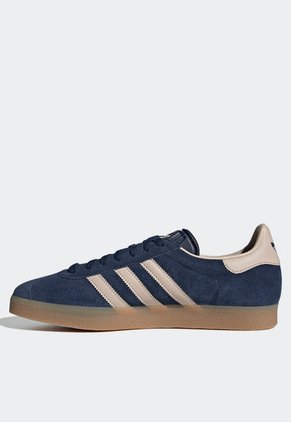Tenis Lifestyle Azul-Nude-Miel adidas Originals Gazelle