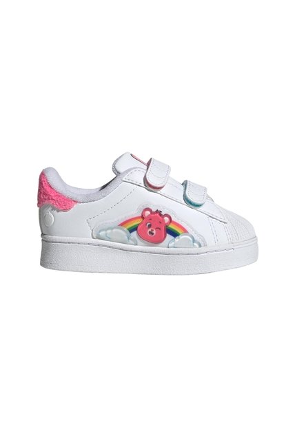 Tenis Blanco Adidas Superstar Care Bears Luces Led Bebés