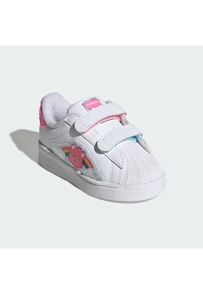 Tenis Blanco Adidas Superstar Care Bears Luces Led Bebés