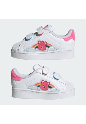 Tenis Blanco Adidas Superstar Care Bears Luces Led Bebés