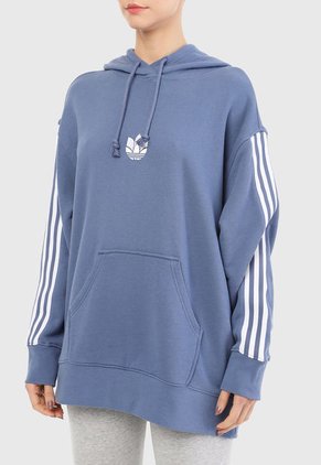Buzo Azul-Blanco adidas Originals Trifolia  3D Holgado