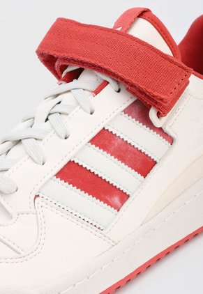 Tenis Lifestyle Blanco-Rojo adidas Originals Forum Low