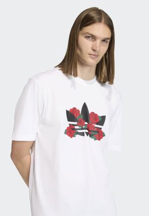 Camiseta adidas Originals Serie Trifolio Roses Blanco