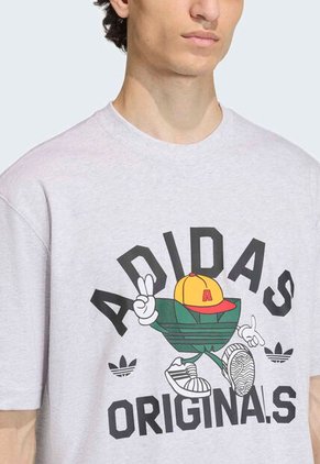 Camiseta adidas Originals Series Character Gris Claro