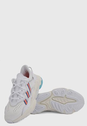 Tenis Lifestyle Blanco-Naranja-Azul adidas Originals OZWEEGO W