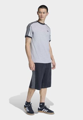 Camiseta adidas Originals 3 Rayas Gris