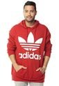 Buzo Rojo adidas Originals Tref Over Hood de adidas Originals