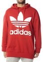 Buzo Rojo adidas Originals Tref Over Hood de adidas Originals