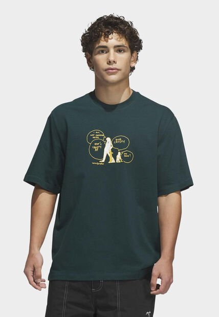 Camiseta adidas Sportswear Skateboarding x Mark Gonzales Crusty Verde