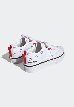 Tenis Lifestyle Blanco-Negro-Rojo adidas Originals Nizza Platform