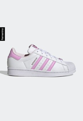 Tenis Lifestyle Blanco-Lila adidas Originals Superstar Her Vegan