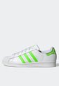 Tenis Lifestyle Blanco-Verde Neón adidas Originals Superstar de adidas Originals