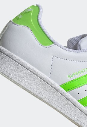 Tenis Lifestyle Blanco-Verde Neón adidas Originals Superstar